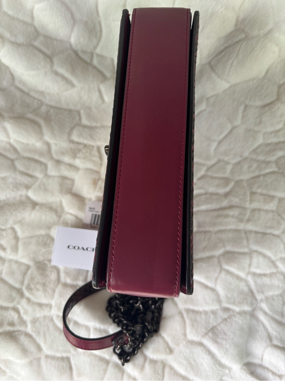 Coach Hutton Shoulder Bag With Snakeskin Detail - Picture 11 of 16